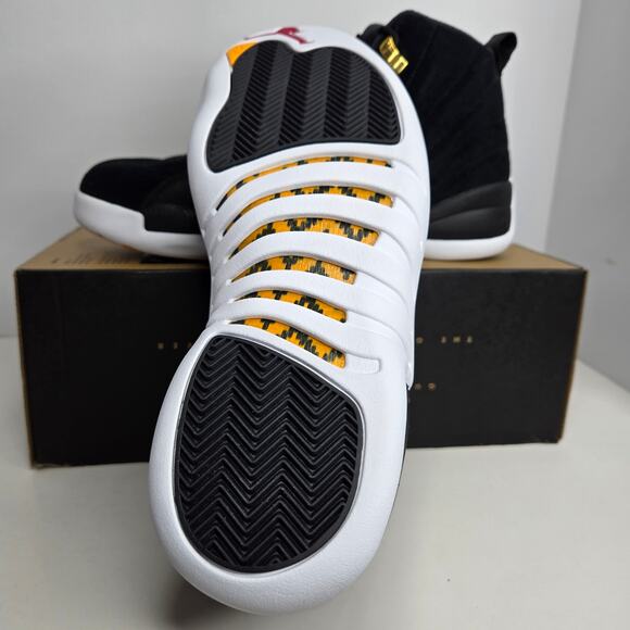 jordan 12 retro reverse taxi men's shoe